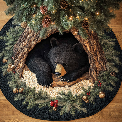 Bear Journey Christmas Quilted Tree Skirt NCU0DDK1676