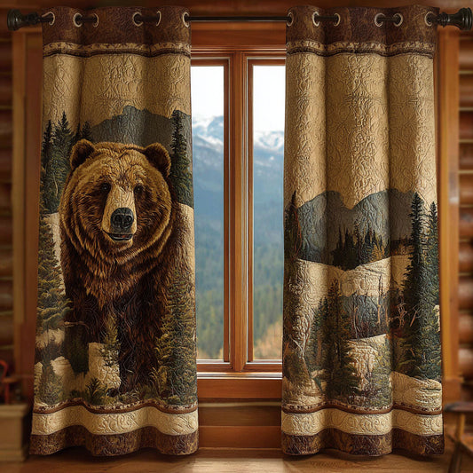 Bear Lodge Quilted Curtains NCU0PTT2049