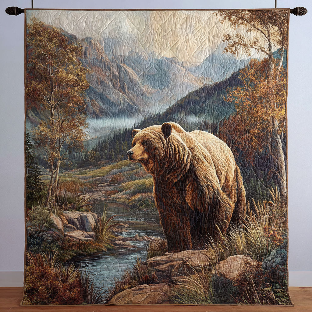 Bear Path Quilted Blanket NCU0DDK1411