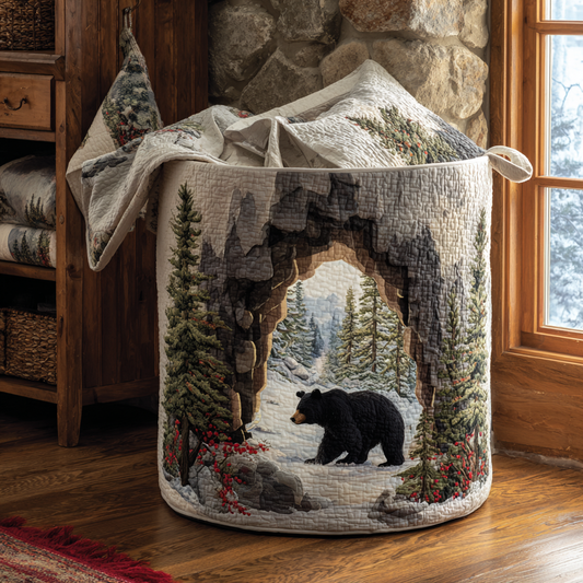 Bear Path Quilted Laundry Basket NCU0DDK1988