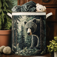 Bear Paw Path Quilted Laundry Basket NCU0NNT1210