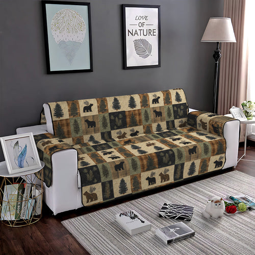 Bear Paw Quilted Sofa Cover NCU0PT1004