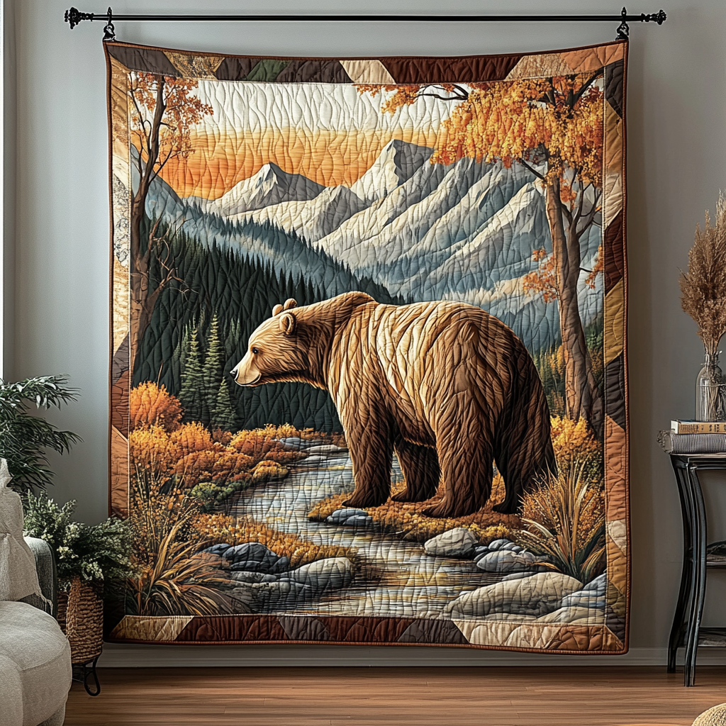 Bear Spirit Quilted Blanket NCU0DDK1412