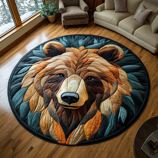 Bear Spirit Quilted Round Mat NCU0NNL180