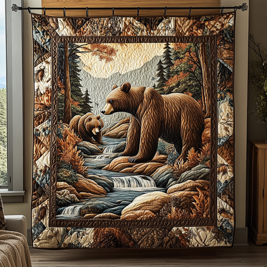 Bear Whisper Quilted Blanket NCU0DDK1415