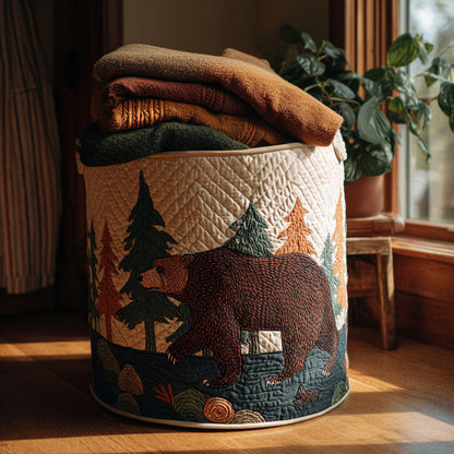 Bear of the Cascades Quilted Laundry Basket NCU0PTT1740
