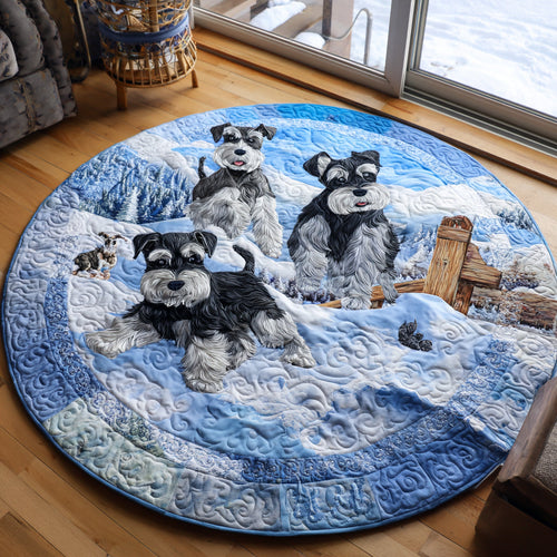 Bearded Joy Quilted Round Mat NCU0DV1209