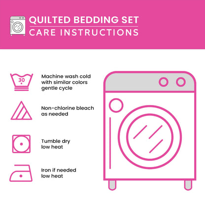 Gingerbread Cottage 3-Piece Quilted Bedding Set NCU0VH405