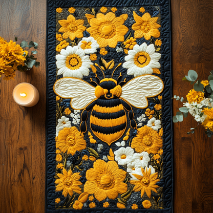 Bee Bliss Quilted Table Runner NCU0NVH496