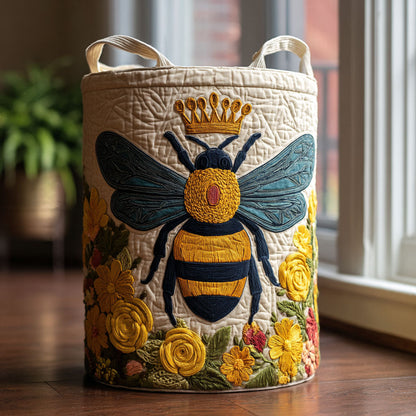 Bee Bloom Quilted Laundry Basket NCU0DDK2116