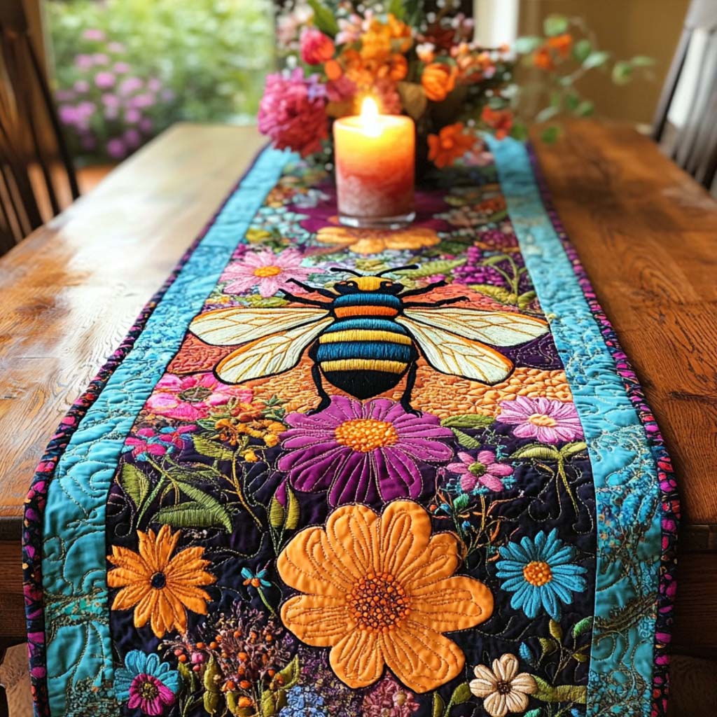Bee Spirit Quilted Table Runner NCU0NNT1867