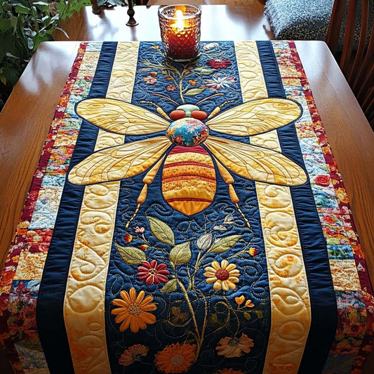 Bee Spring Quilted Table Runner NCU0NNT1868