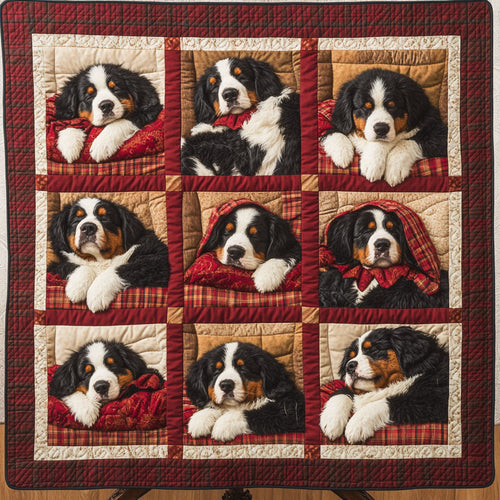 Bernese Mountain Haven Quilted Blanket NCU0PT1804