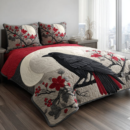 Berry Crow 3-Piece Quilted Bedding Set NCU0PVL908