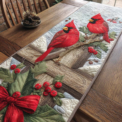 Berry Lane Cardinals Quilted Table Runner NCU0NXD804