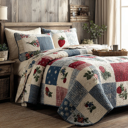 Berry Patch Pride 3-Piece Quilted Bedding Set NCU0PVL839