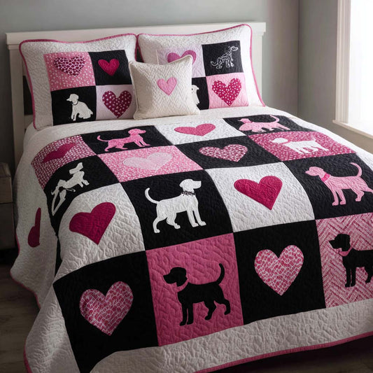 Best Dog Dreams 3-Piece Quilted Bedding Set NCU0NNT2671