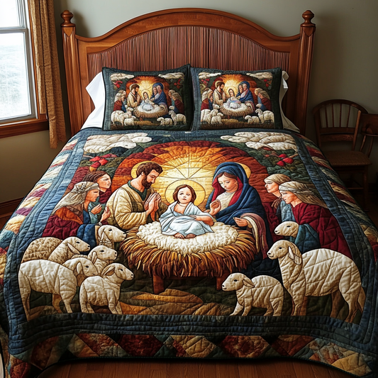 Bethlehem Blessings Quilted Bedding Set Quilted Bedding Set NCU0DV002