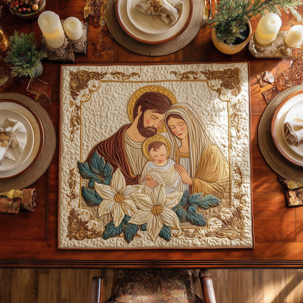 Bethlehem Peace Quilted Table Topper NCU0TH3362