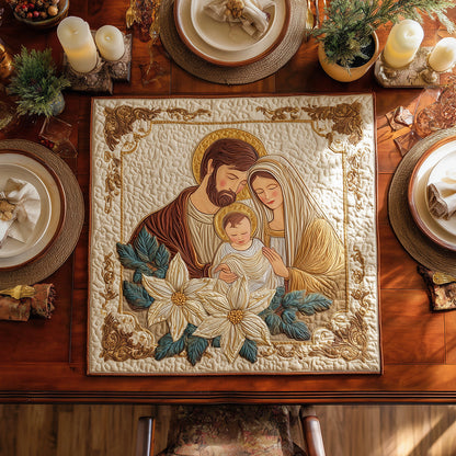 Bethlehem Peace Quilted Table Topper NCU0TH3362