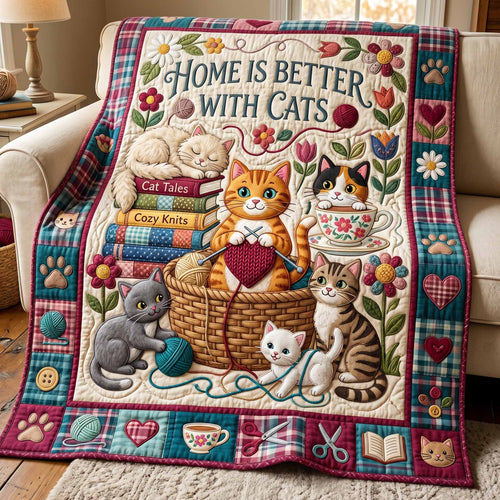 Better Cats Quilted Blanket NCU0NXD1878