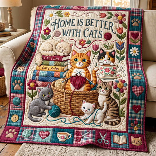 Better Cats Quilted Blanket NCU0NXD1878