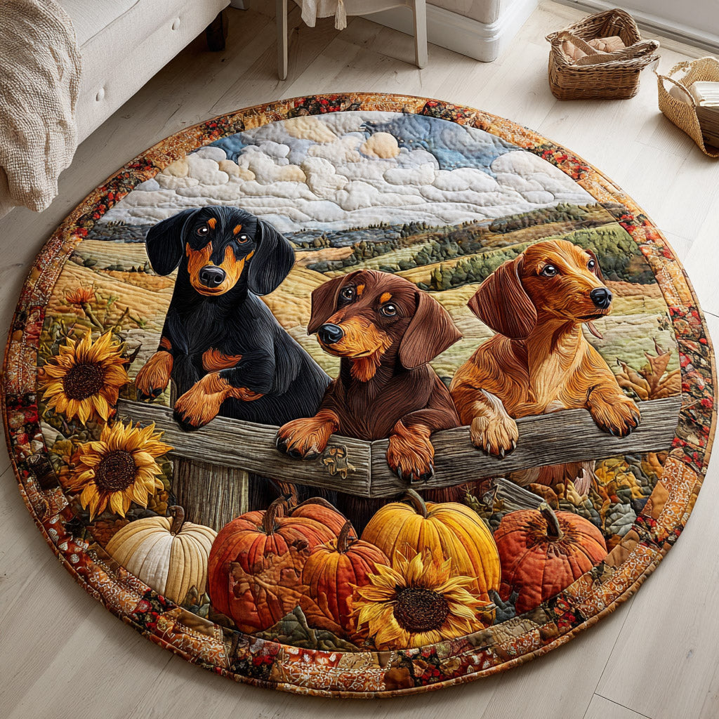 Beyond Dachshund Quilted Round Mat NCU0HNH1183
