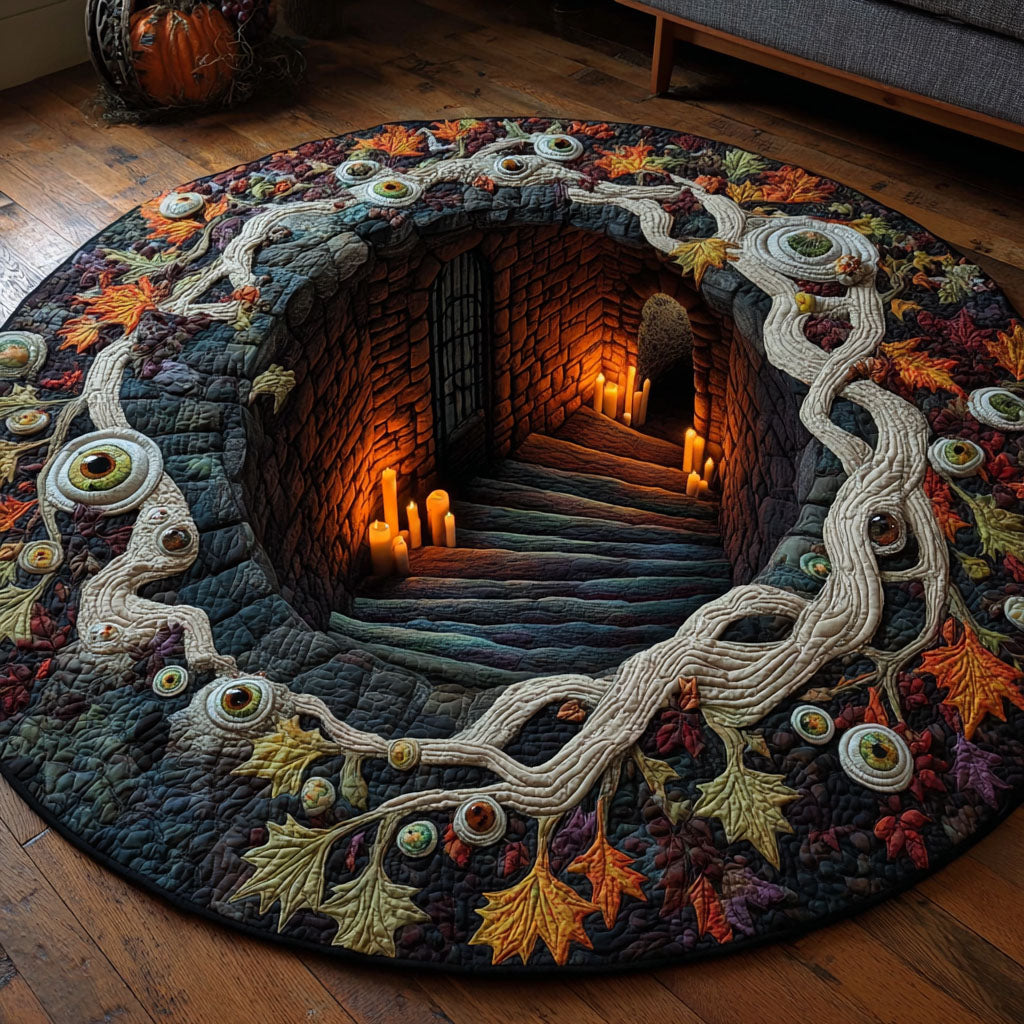 Beyond the Watchers Quilted Round Mat NCU0PTT3221