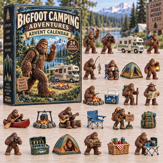 CHRISTMAS KICKOFF 40% OFF - Bigfoot Adventures Advent Calendar 2026 - 24-Day Festive Countdown, Acrylic Charms Blind Box - Gift For Family and Friends AC0TV030
