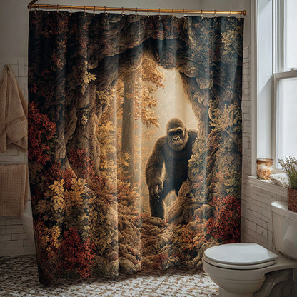 Bigfoot Crossing Shower Curtain NCU0LDH600