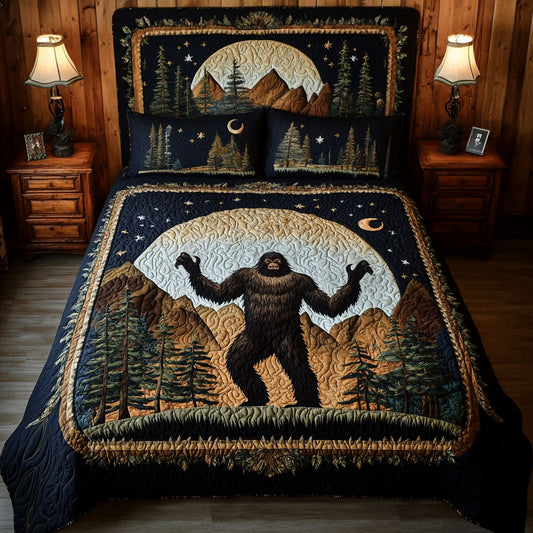 Bigfoot Encounter 3-Piece Quilted Bedding Set NCU0PTT137