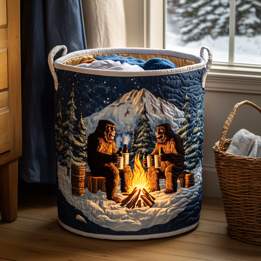 Bigfoot Path Quilted Laundry Basket NCU0DDK998