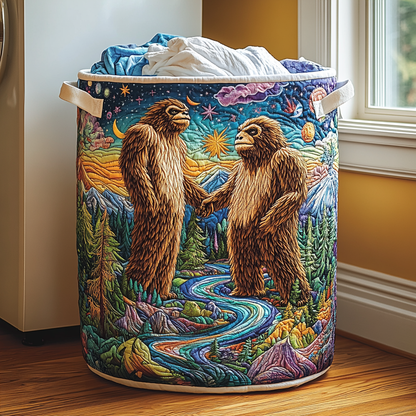 Bigfoot Spirit Quilted Laundry Basket NCU0DDK999