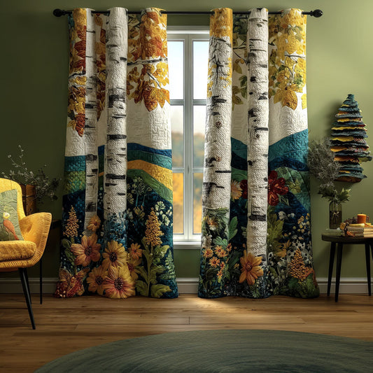 Birch Meadow Quilted Curtains NCU0PTT2220
