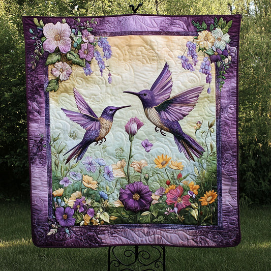 Bird and Blossoms Quilted Blanket NCU0NNT234