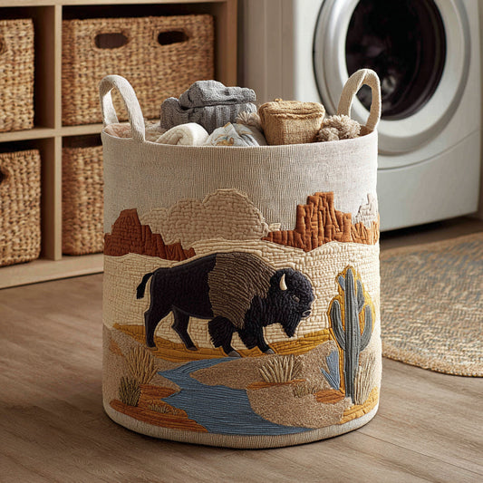 Bison Desert Dream Quilted Laundry Basket NCU0HNH448