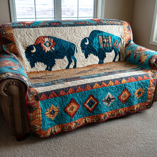 Bison Dusk Quilted Sofa Cover NCU0NTD1272