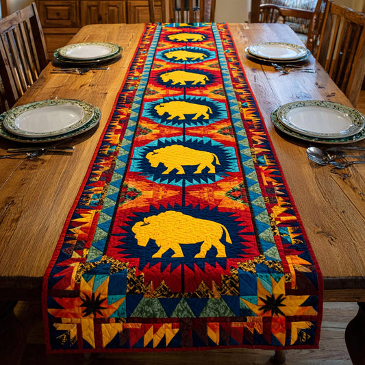 Bison Horizon Quilted Table Runner NCU0HNH866
