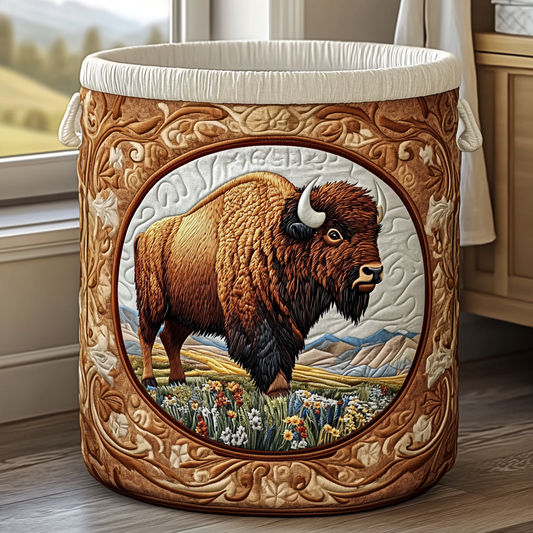 Bison Valley Quilted Laundry Basket NCU0DDK1053