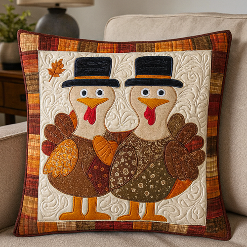 Blessed Turkey Quilted Pillow Case NCU0NNT1875