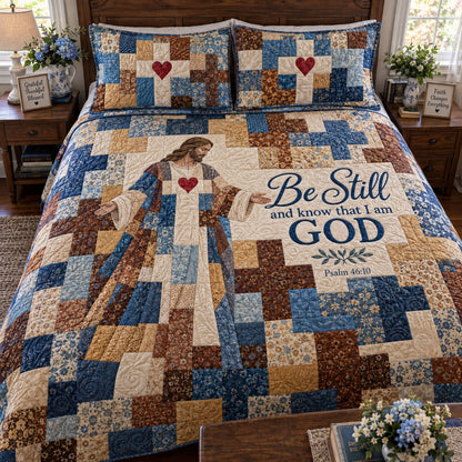 Blessed Beyond Measure 3-Piece Quilted Bedding Set NCU0PTT3453
