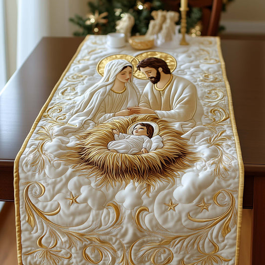 Blessed Family Quilted Table Runner NCU0NNL202