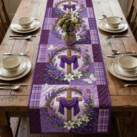 Blessed Journey Quilted Table Runner NCU0NNT3077