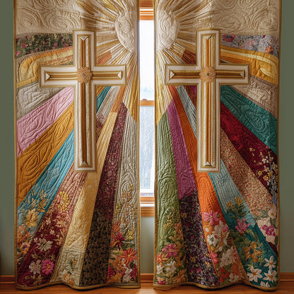 Blessed Radiance Quilted Curtains NCU0TH3745