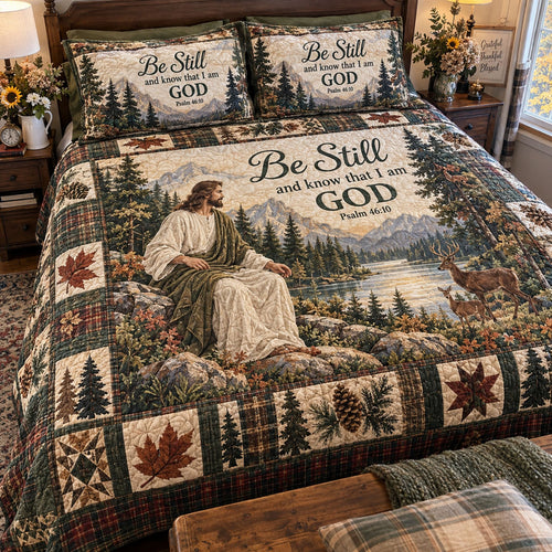Blessed Seasons 3-Piece Quilted Bedding Set NCU0PTT3489