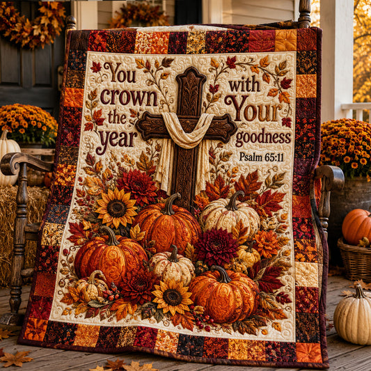 Blessings of the Harvest Quilted Blanket NCU0PTT3208