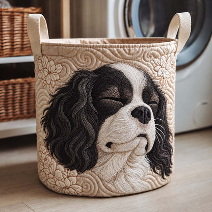 Blissful Cavalier Quilted Laundry Basket NCU0HNH1294