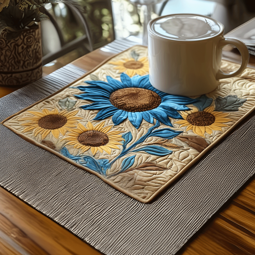 Bloom Trail Quilted Placemat NCU0DV558