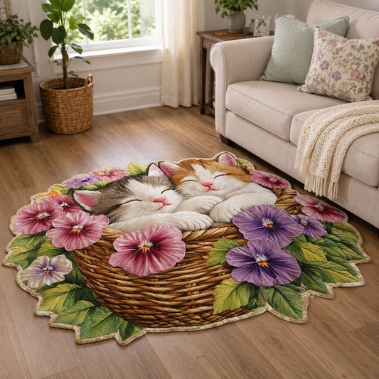 Bloom Basket Dreams Custom Shape Area Rug NCU0PTT3324