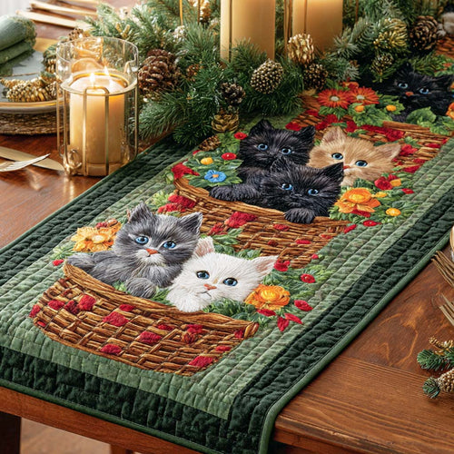 Bloom Basket Quilted Table Runner NCU0NXD699